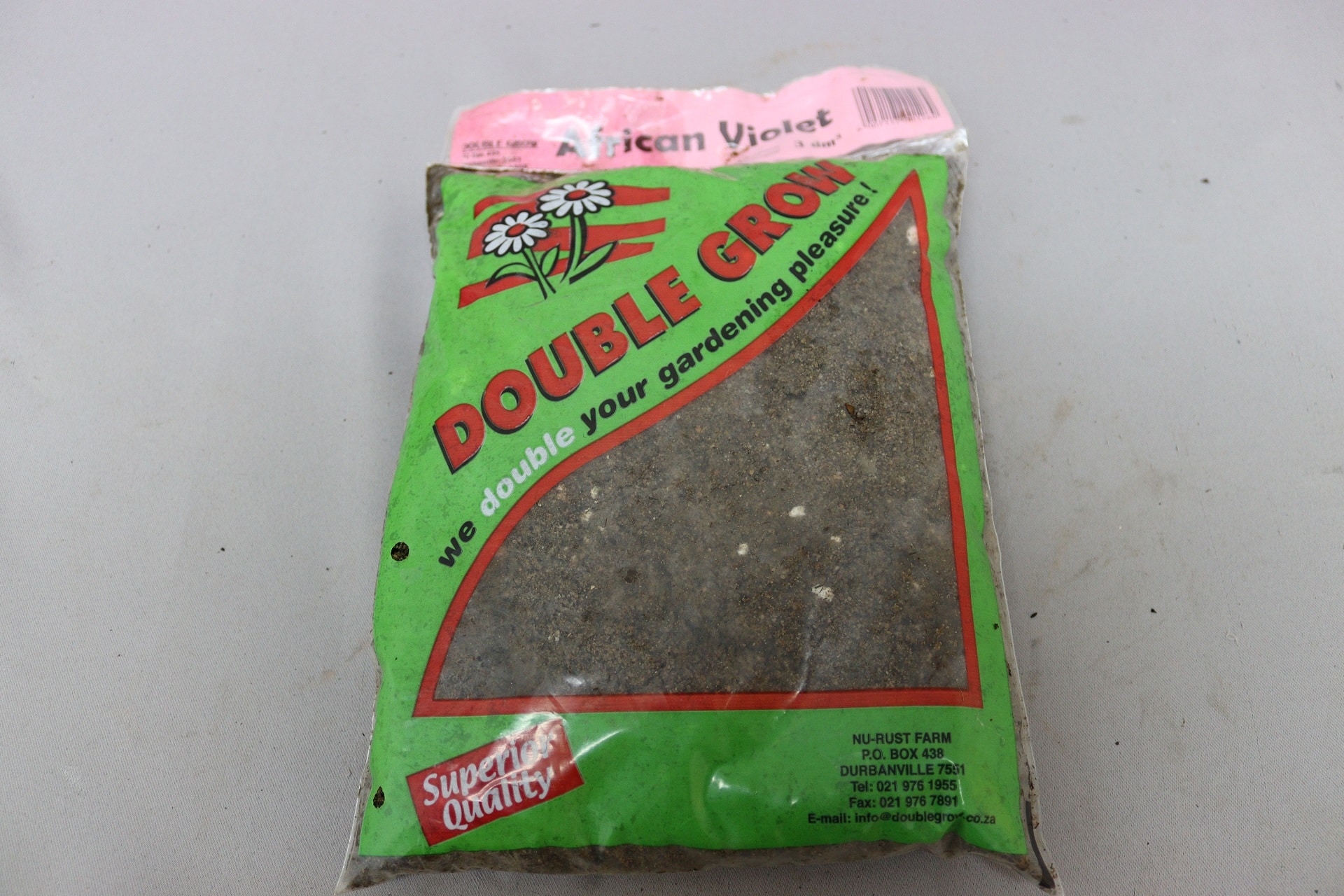 3DM bag of Double Grow soil mix for African Violets.