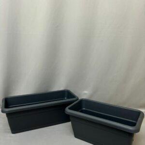 PLASTIC PLANTER BOX VOLTERA ANTHRACITE 45CM – 55CM