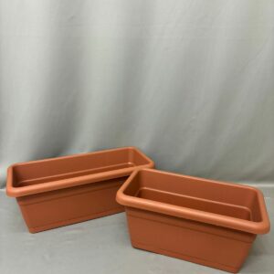 PLASTIC PLANTER BOX VOLTERA TERRACOTTA 45CM – 55CM