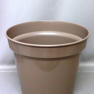 PLASTIC POT TAUPE 14CM – 38CM