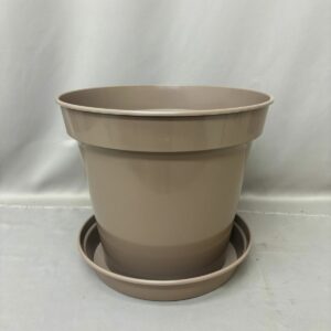 PLASTIC SAUCER TAUPE 14CM – 35CM