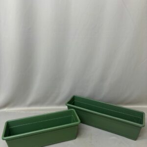 PLASTIC WINDOW BOX VERSILIA GREEN 40CM – 60CM