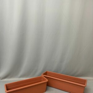 PLASTIC WINDOW BOX VERSILIA TERRACOTTA 40CM / 50CM