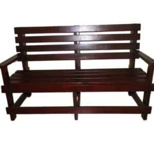 MAHOGANY 3 SEATER BENCH