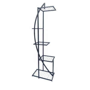 SHELF WITH MESH 60X40X204CM