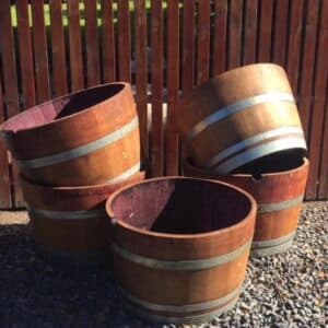 WOOD BARREL 225L 70CM X 25CM